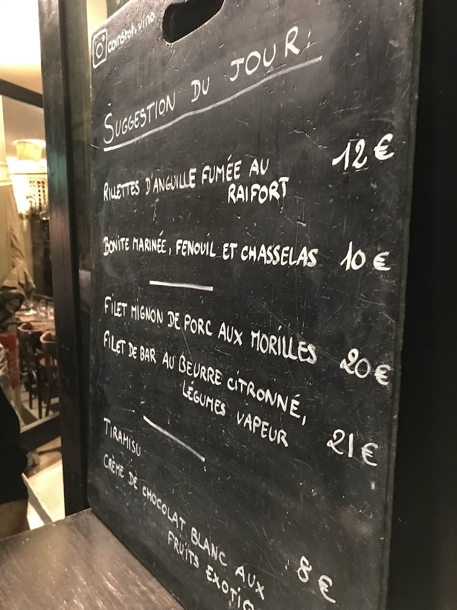Restaurant Coinstot Vino Paris 2 Photo Menu 6