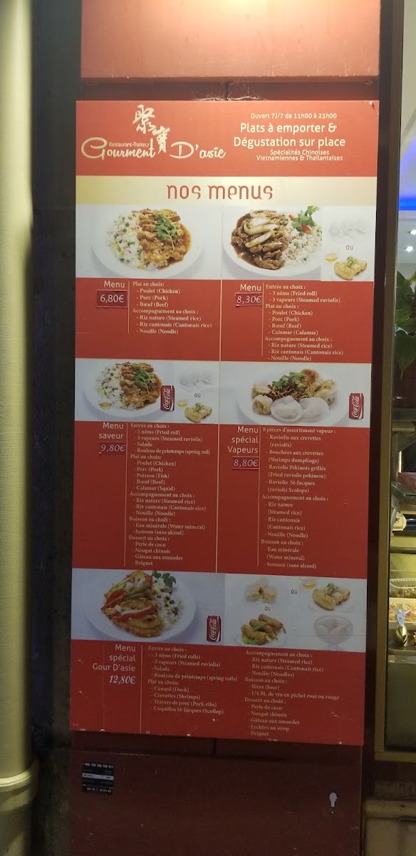 Traiteur Gourmet d'Asie Photo Menu 7