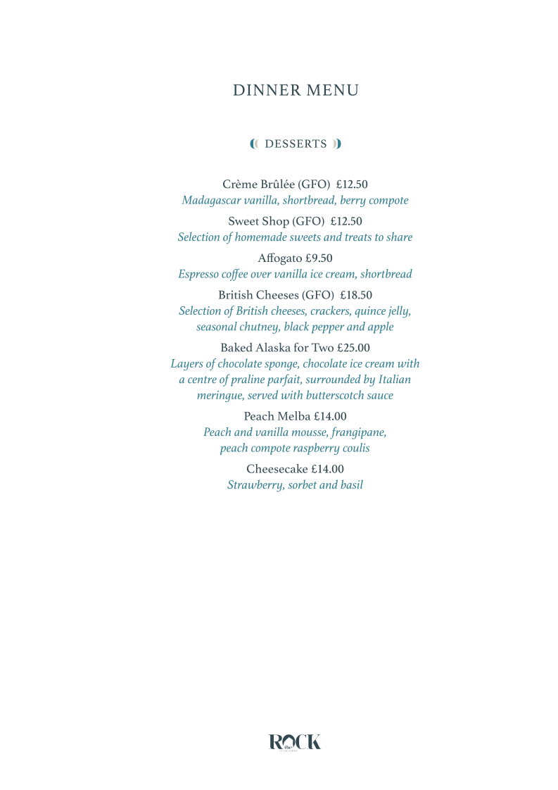 The Rock Restaurant Freshwater Bay Photo Menu 5