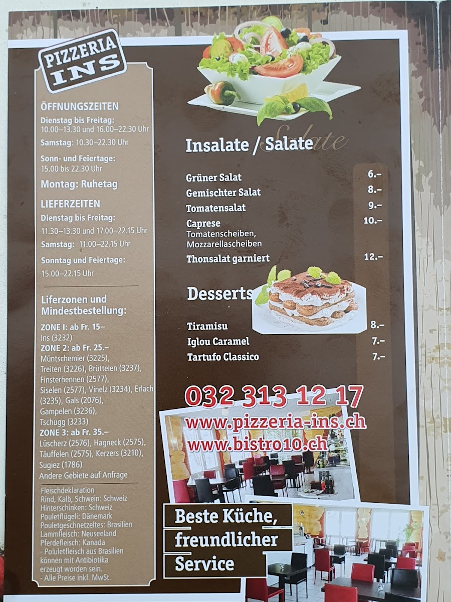 Pizzeria Ins & Bistro 10 Photo Menu 3