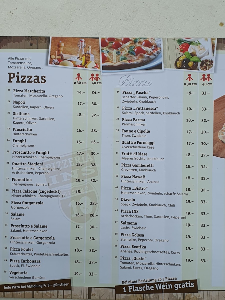 Pizzeria Ins & Bistro 10 Photo Menu 4