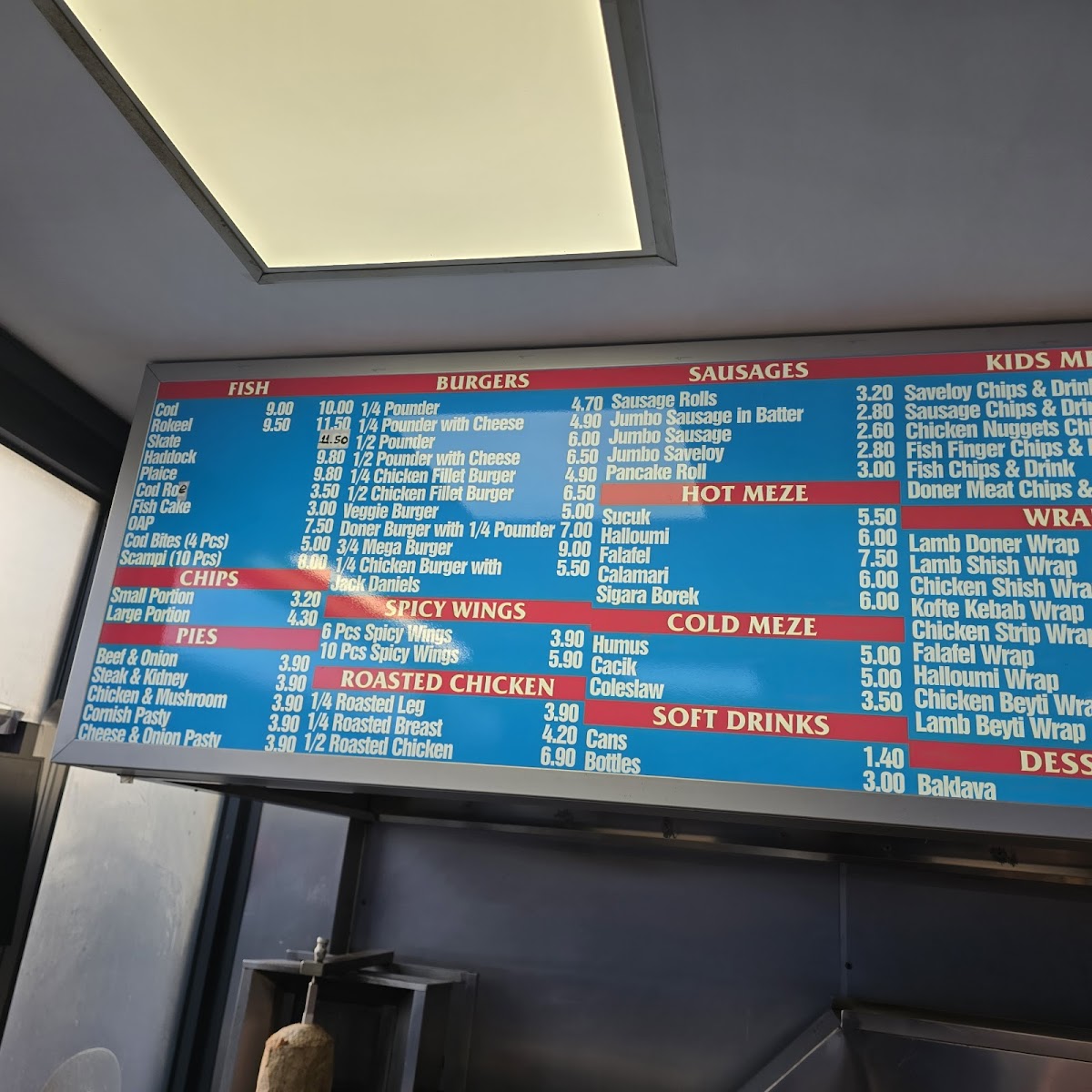 Ongar Road Fish Bar Photo Menu 2
