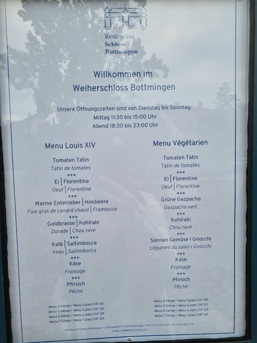 Bottmingen Castle Photo Menu 3