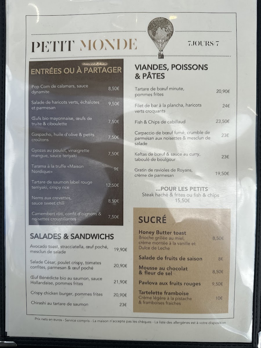 Petit monde Photo Menu 1