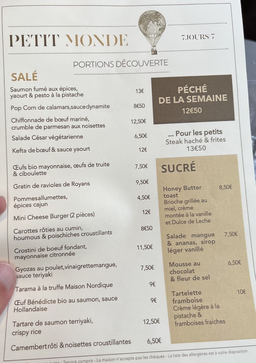 Petit monde Photo Menu 2