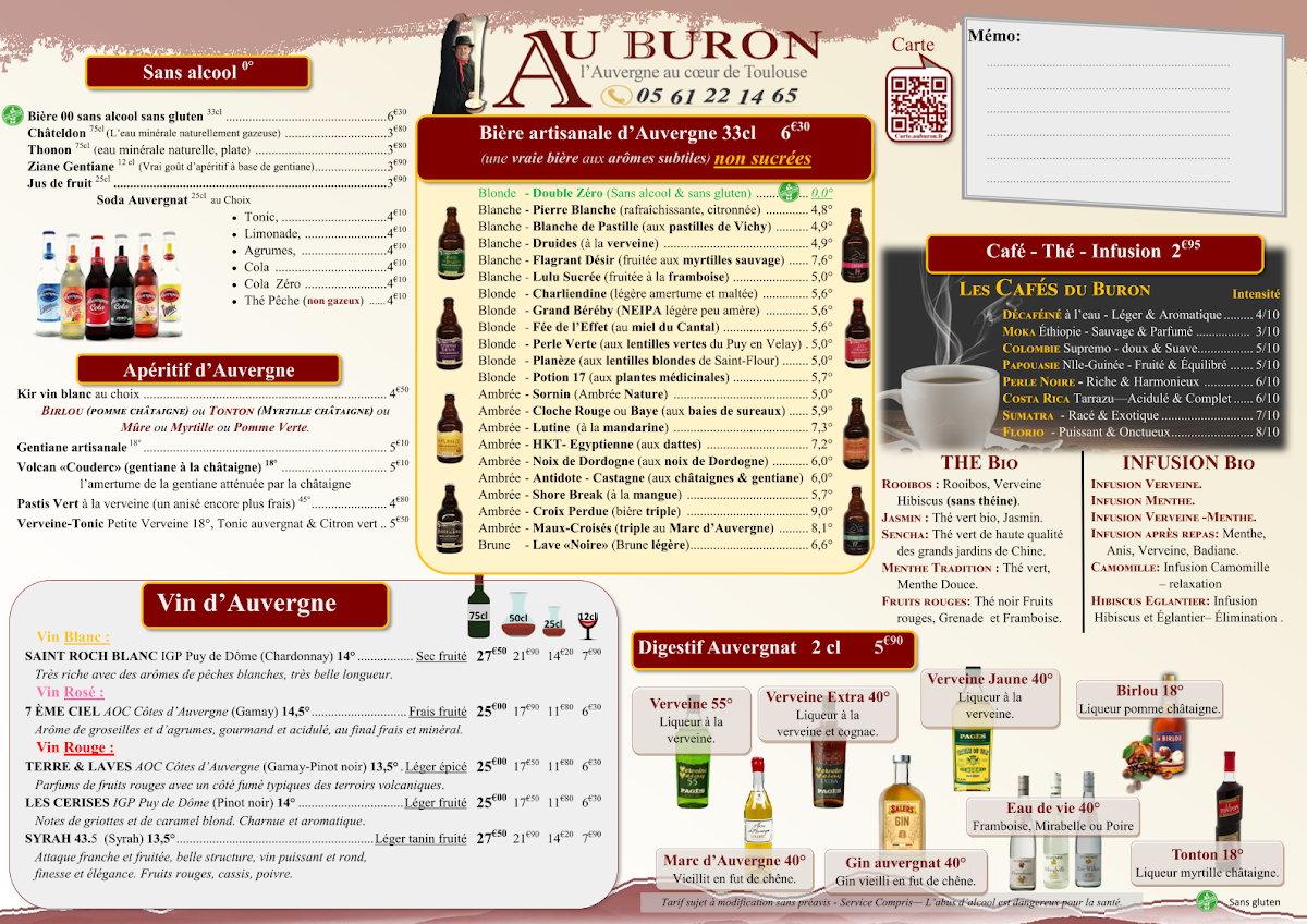 Au Buron Photo Menu 2