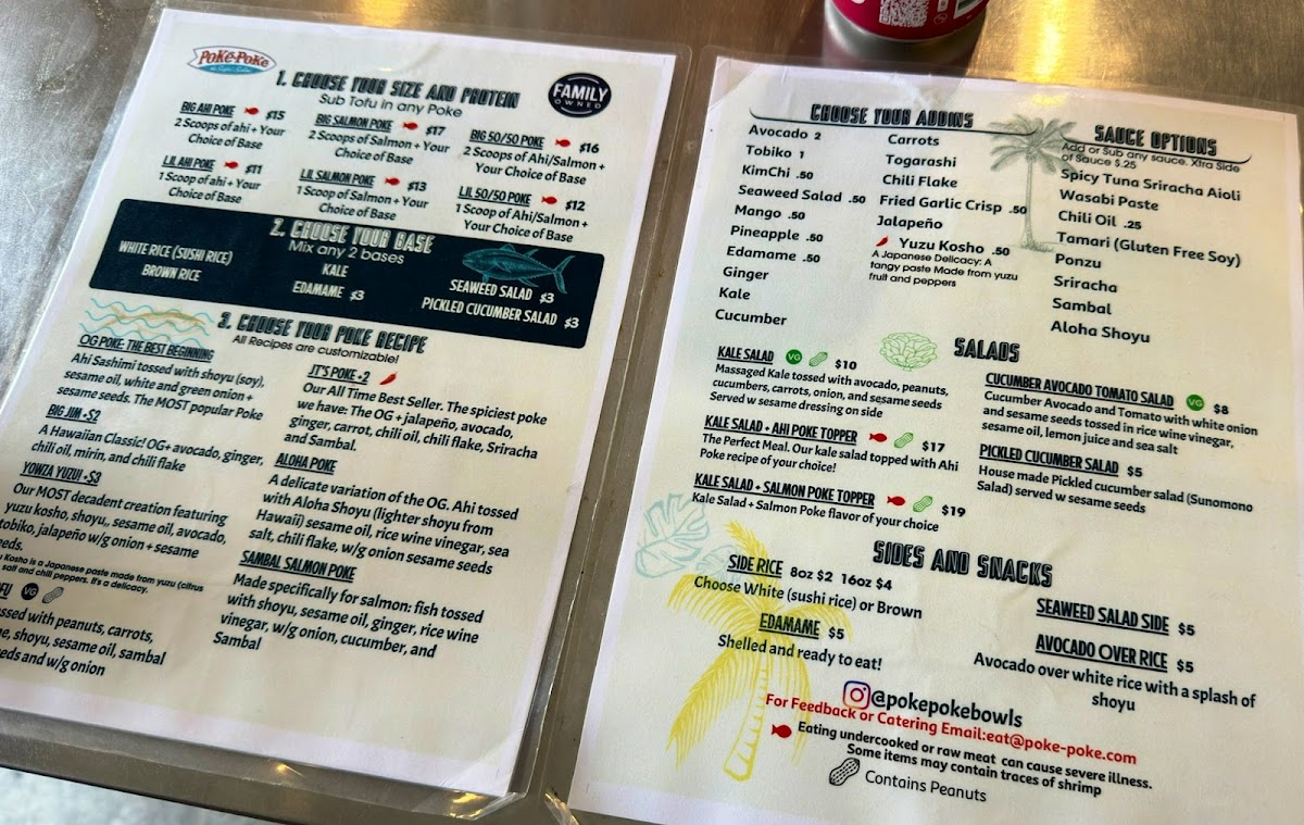 Poke-Poke Photo Menu 2