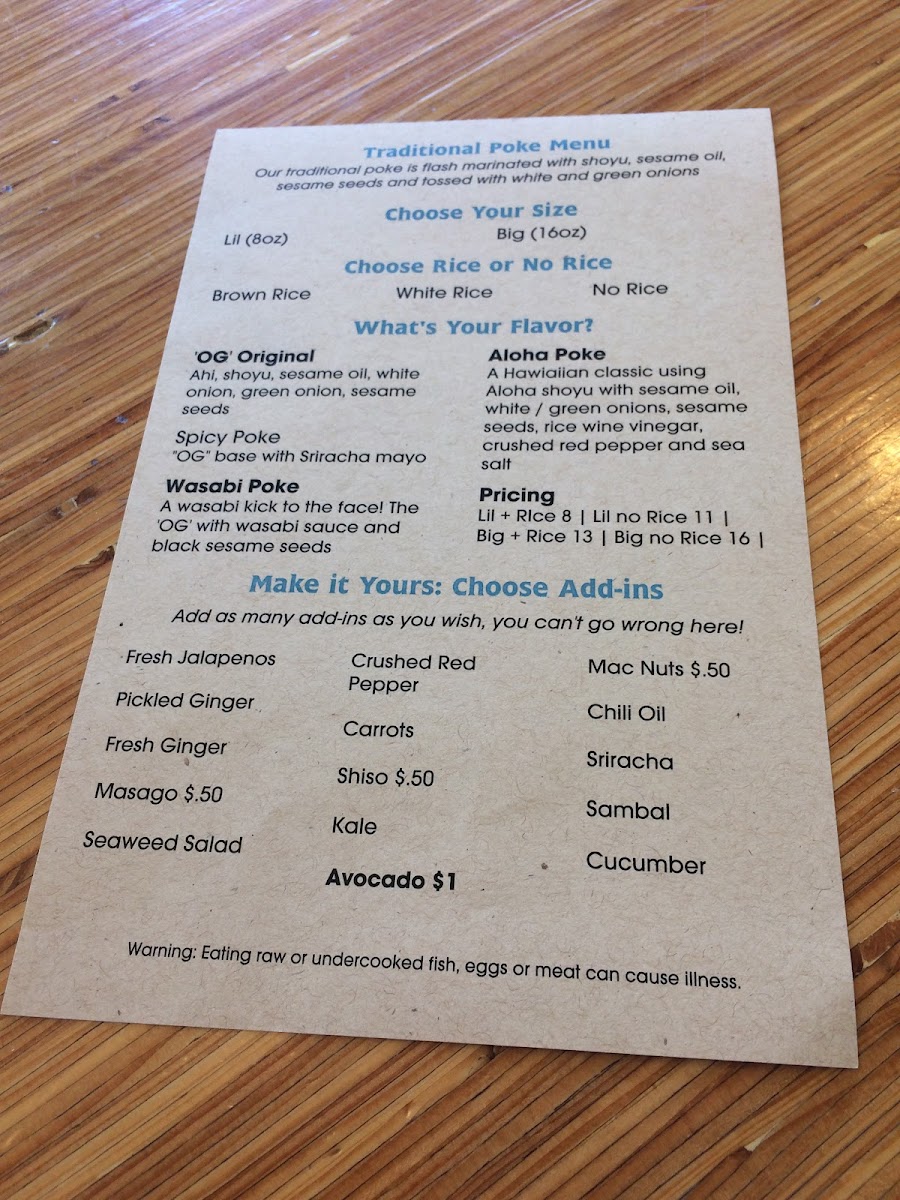 Poke-Poke Photo Menu 8