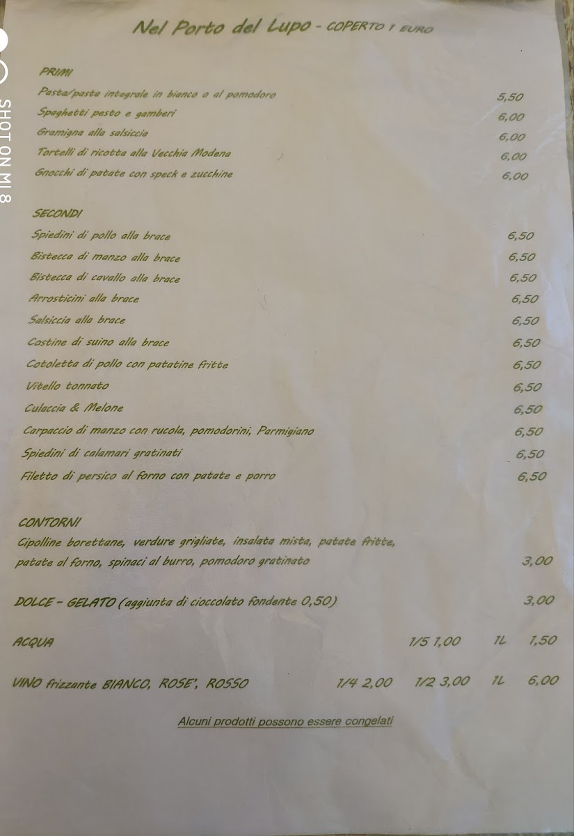 Nel Porto del Lupo Photo Menu 3