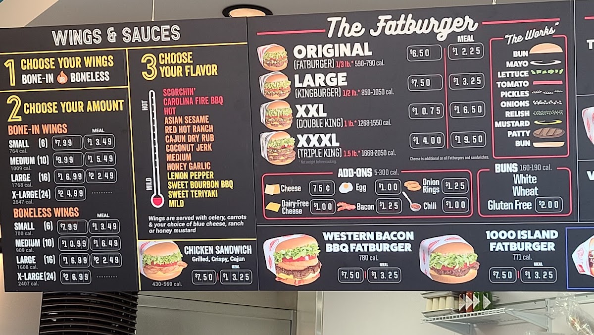 Fatburger & Buffalo's Express Photo Menu 1