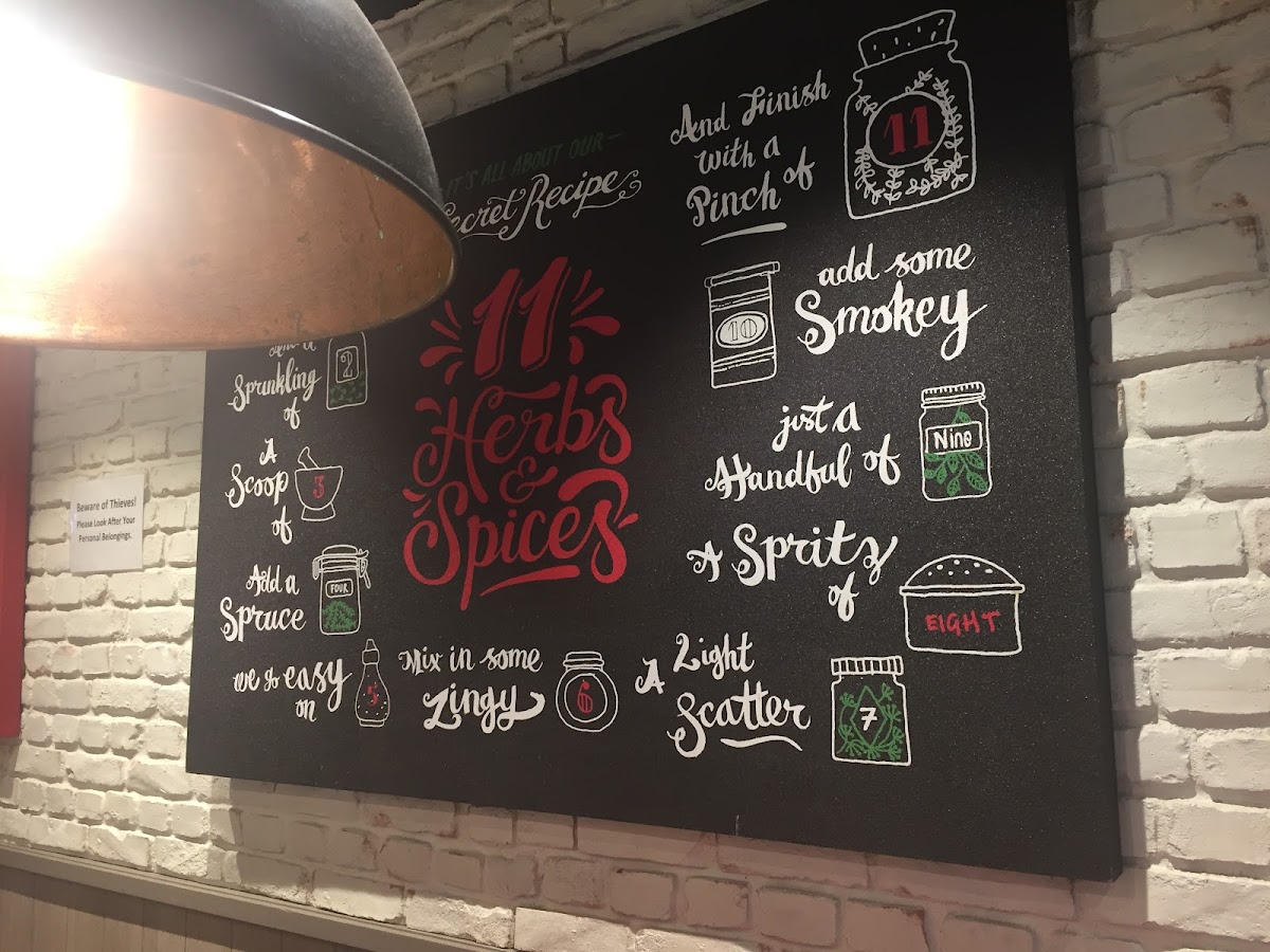 KFC Tottenham Court Road Photo Menu 9