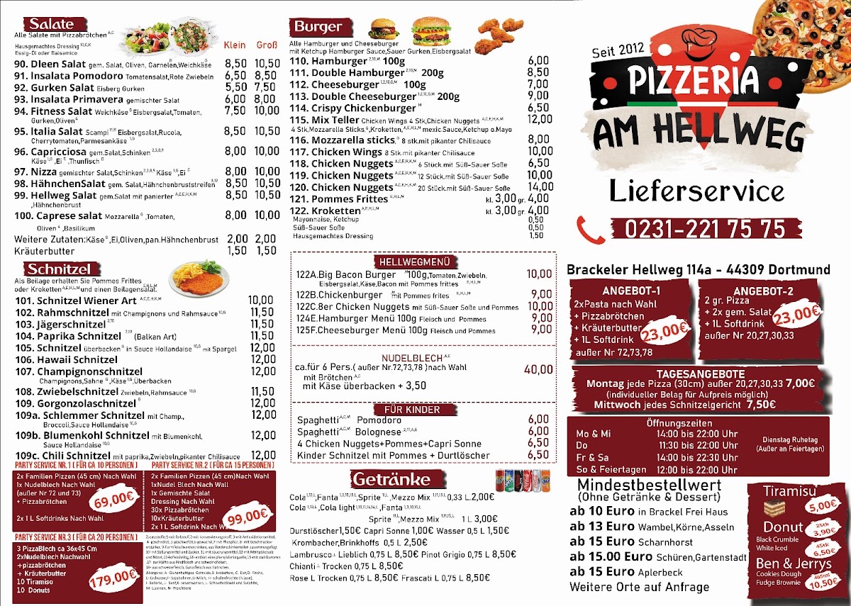 Pizzeria am Hellweg Dortmund Photo Menu 2
