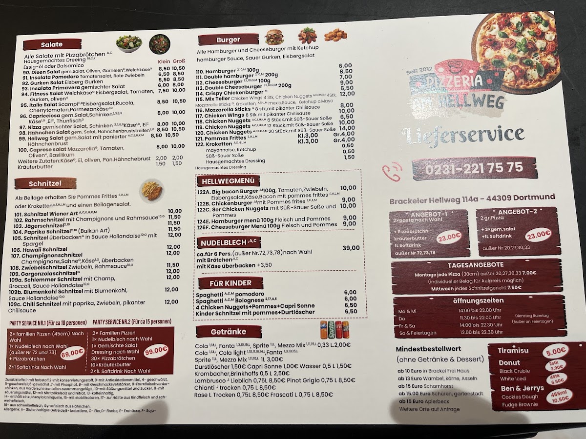 Pizzeria am Hellweg Dortmund Photo Menu 3