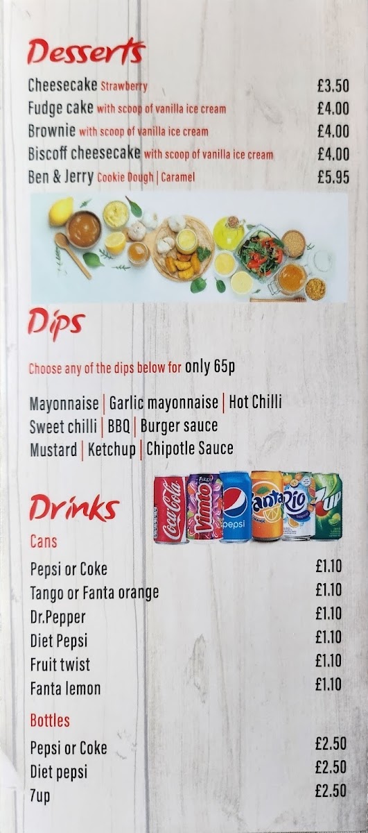Ainsdale Pasta & Pizzeria Photo Menu 6