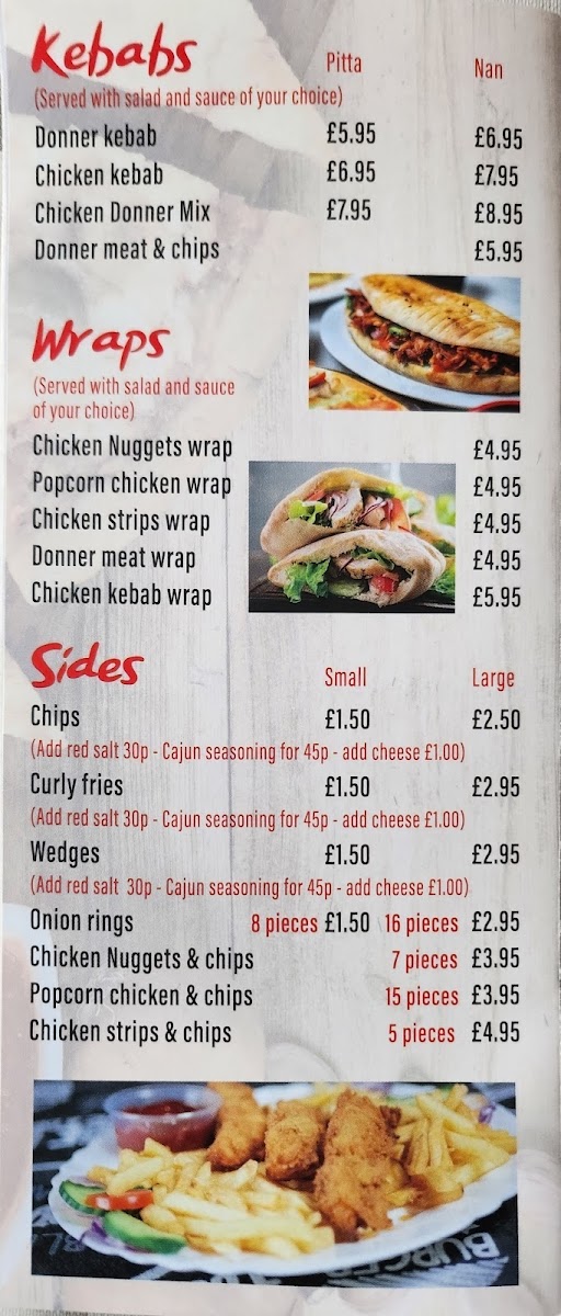 Ainsdale Pasta & Pizzeria Photo Menu 7