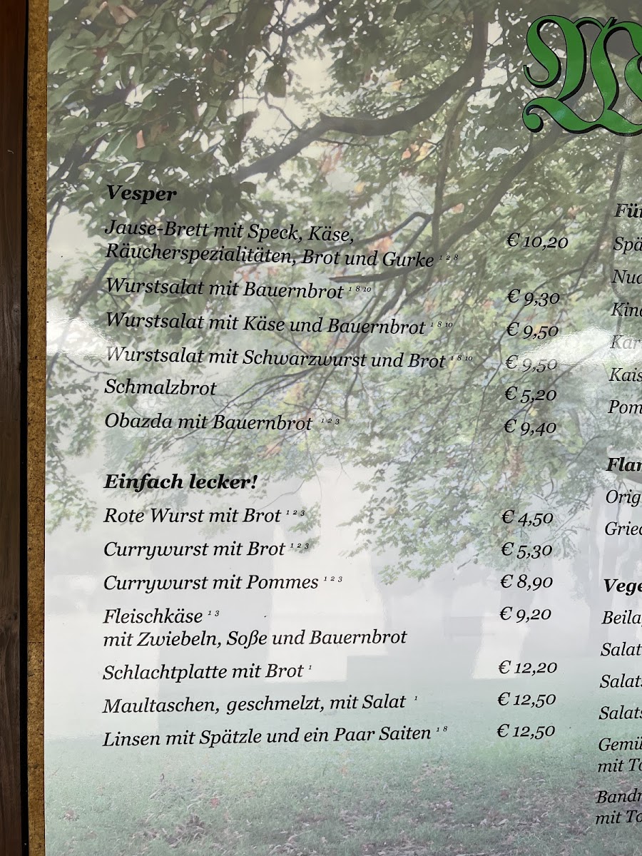 Waldgasthof Weiler Hütte Photo Menu 10