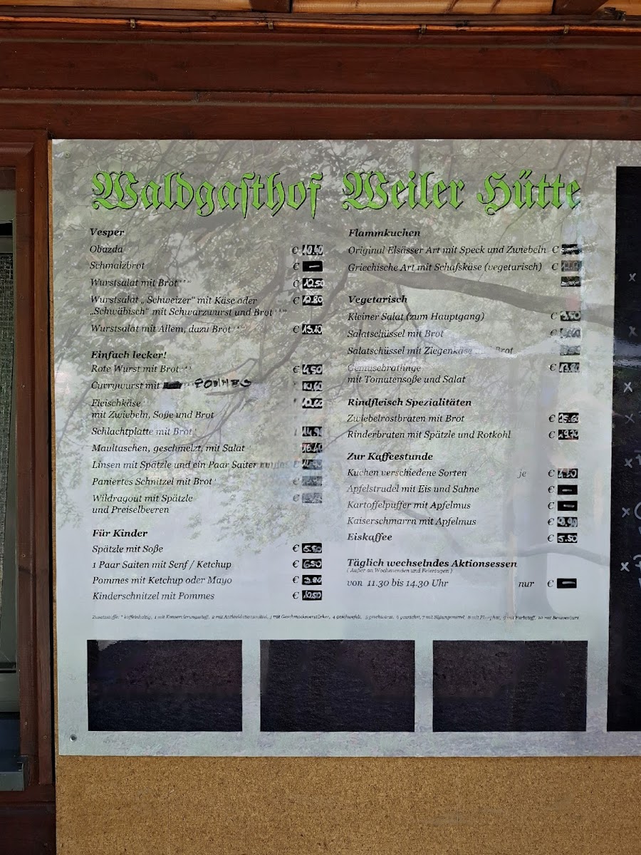 Waldgasthof Weiler Hütte Photo Menu 4