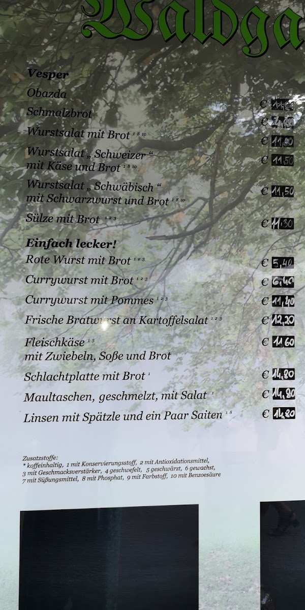 Waldgasthof Weiler Hütte Photo Menu 6