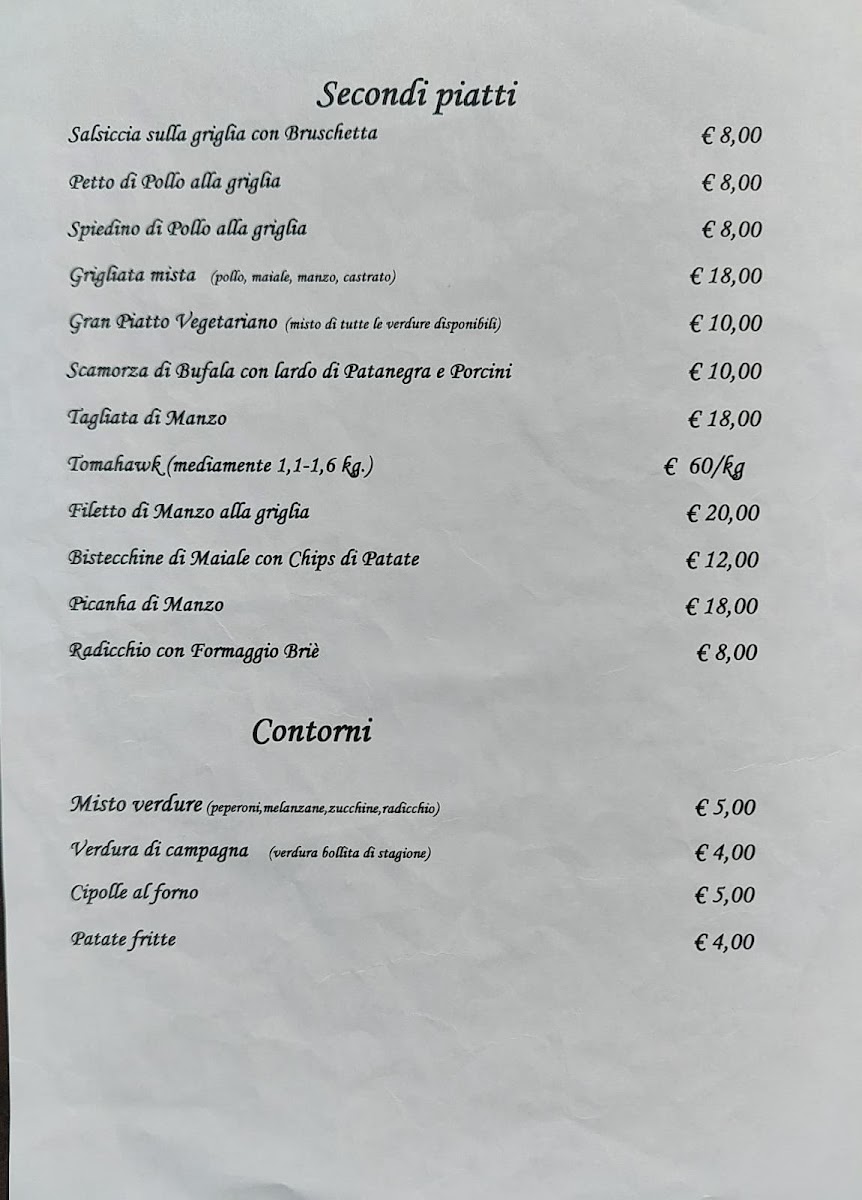 Trattoria La Palazzina Photo Menu 2
