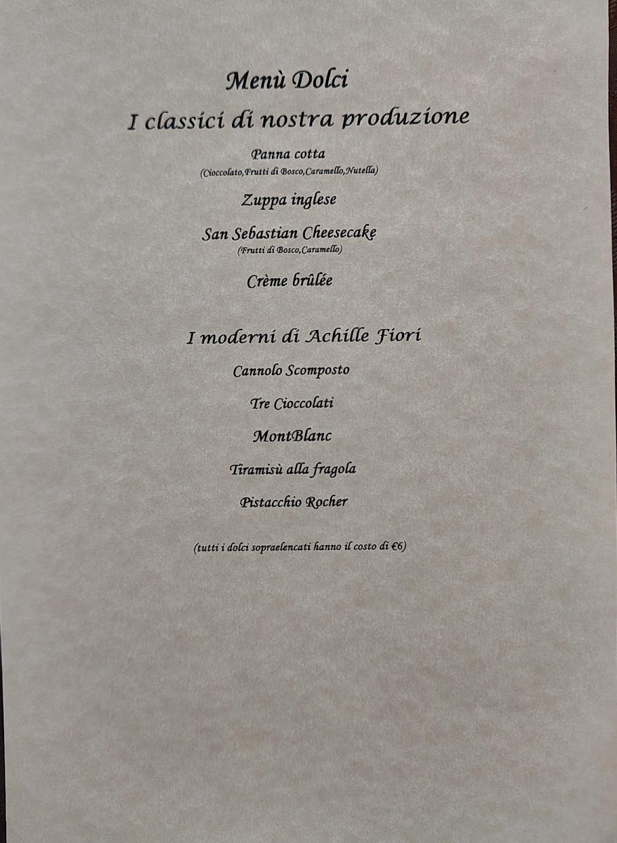 Trattoria La Palazzina Photo Menu 3