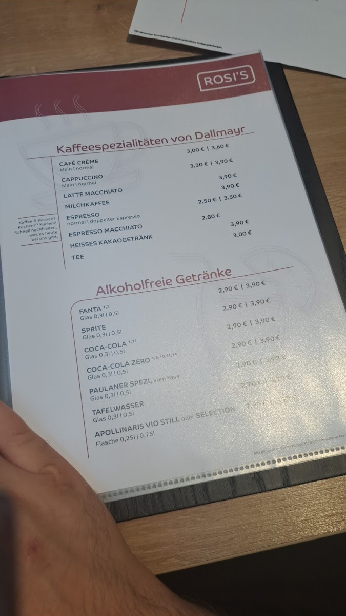 ROSI'S Schnelldorf Photo Menu 5