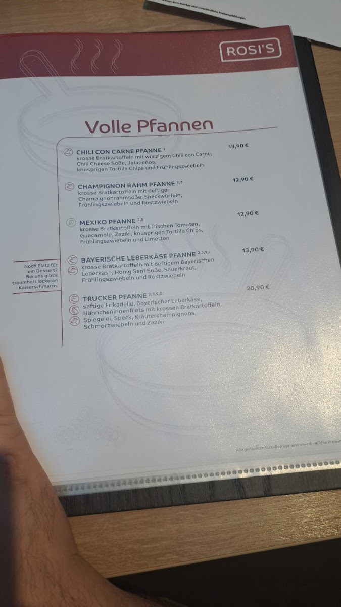 ROSI'S Schnelldorf Photo Menu 7
