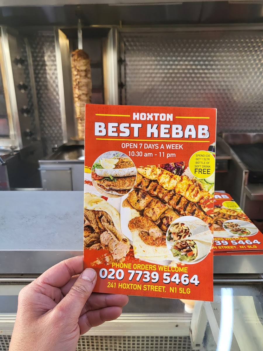 Hoxton Best Kebab Photo Menu 1