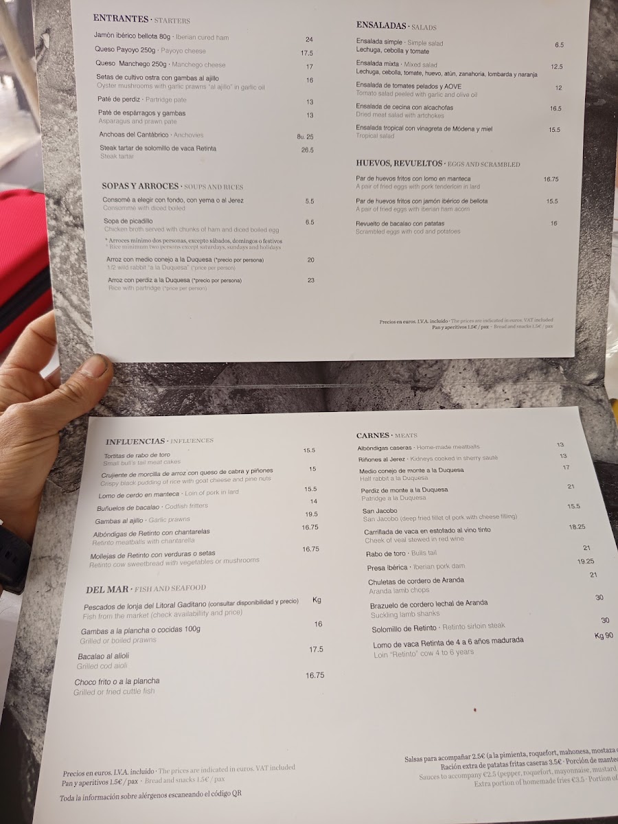 Restaurante Venta la Duquesa Photo Menu 1