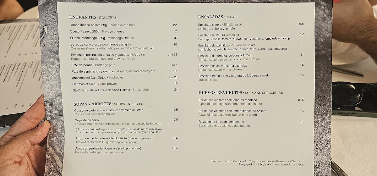 Restaurante Venta la Duquesa Photo Menu 3
