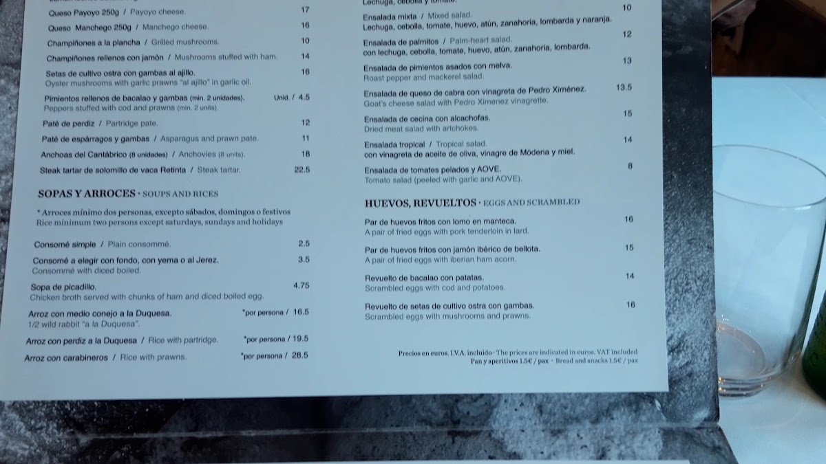 Restaurante Venta la Duquesa Photo Menu 4