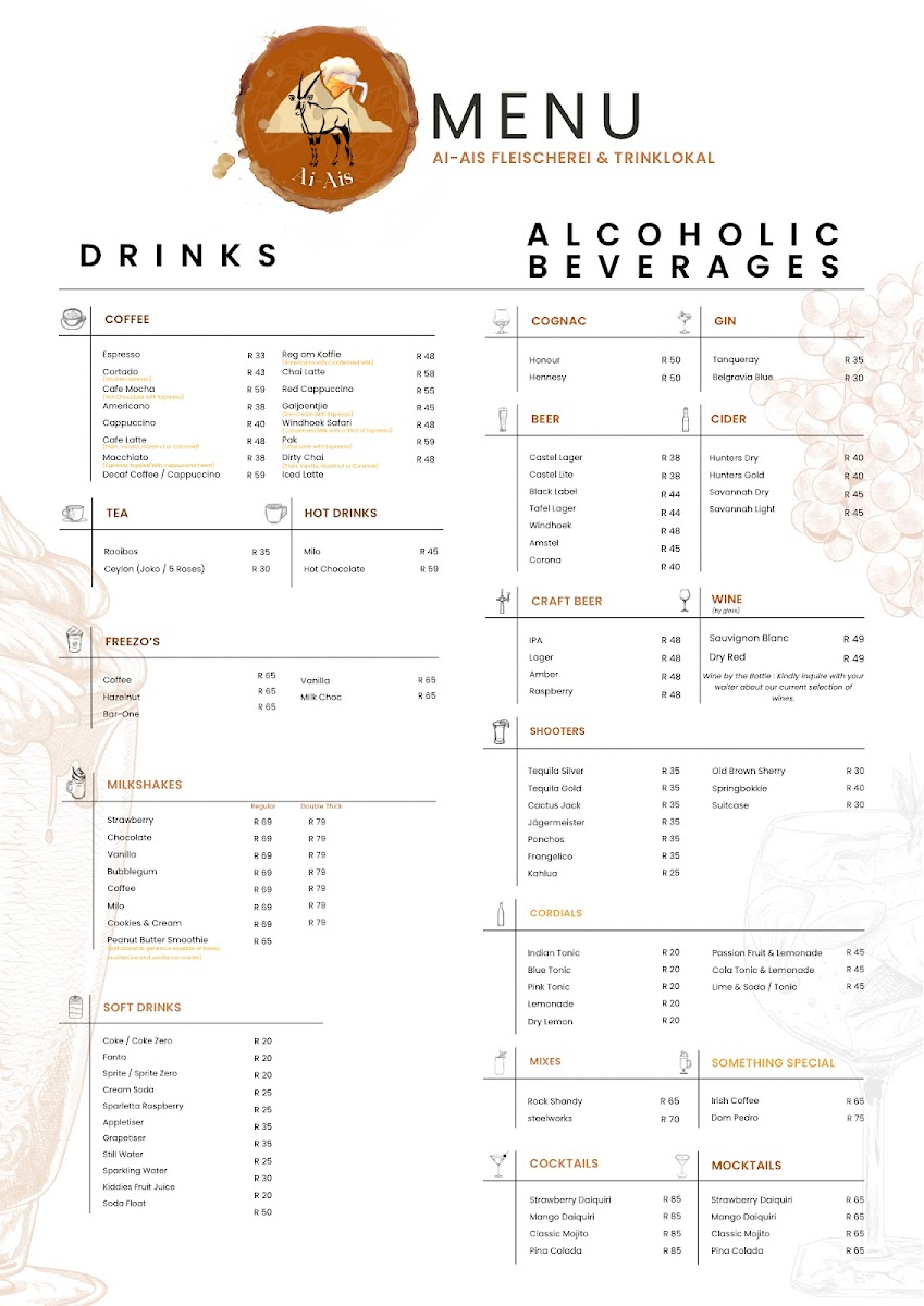 Ai-Ai's Coffee House Photo Menu 1