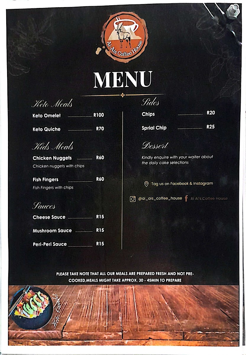 Ai-Ai's Coffee House Photo Menu 4