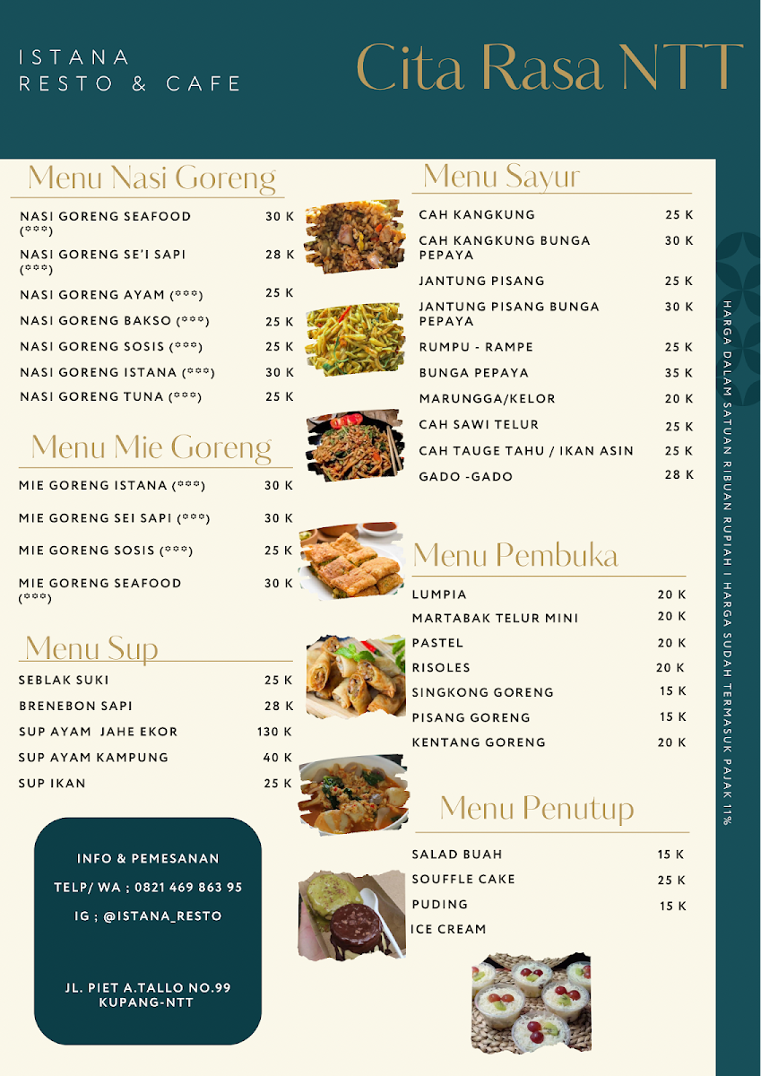 ISTANA Resto Photo Menu 1