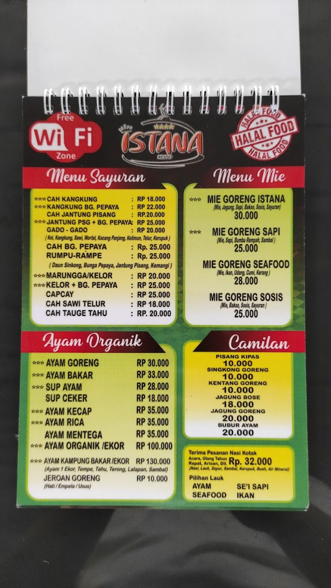 ISTANA Resto Photo Menu 6