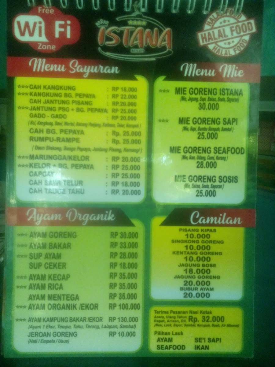 ISTANA Resto Photo Menu 9