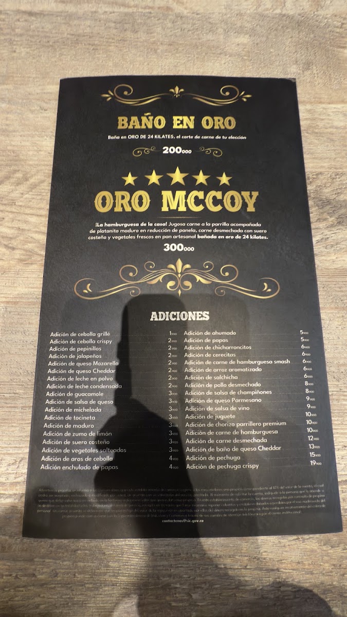 Toro McCoy Photo Menu 6