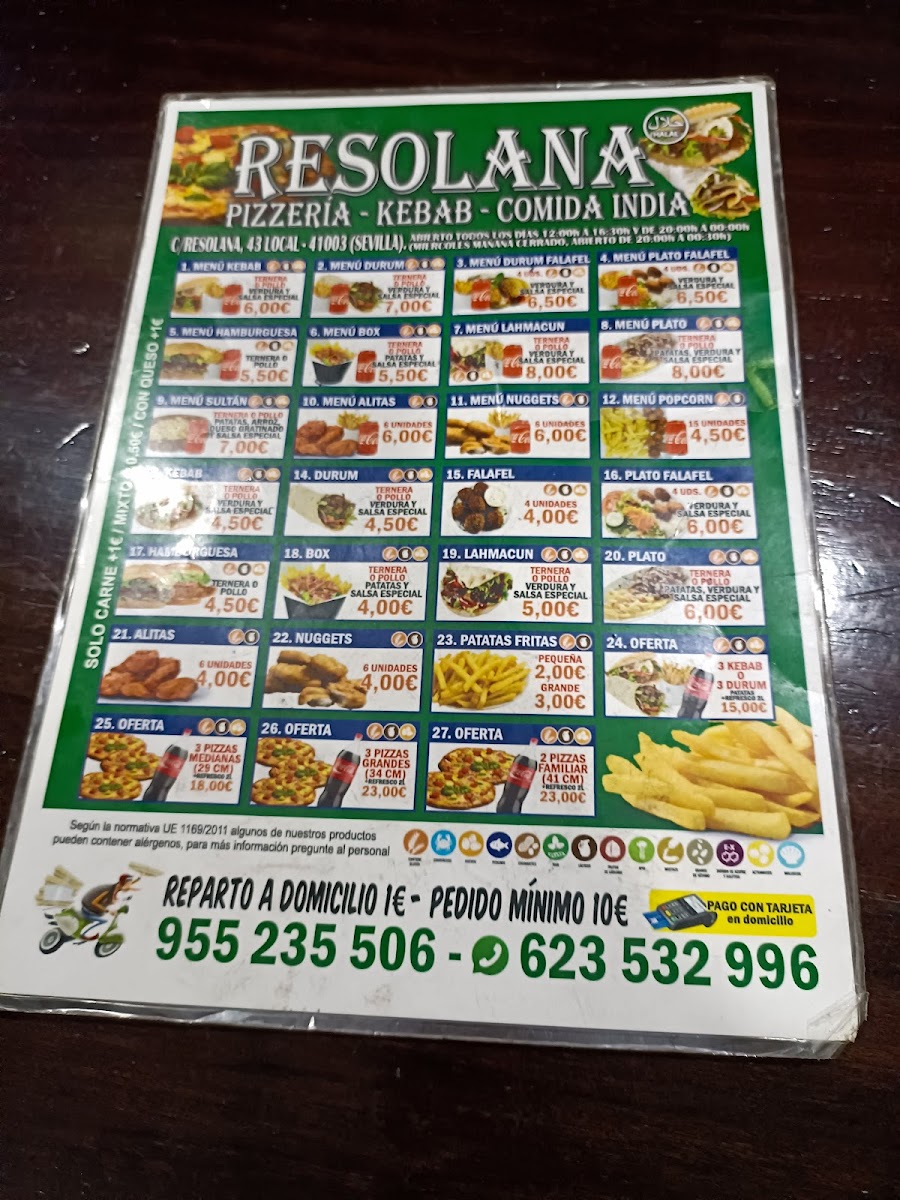 Pizzería Donner Kebab Resolana Photo Menu 2