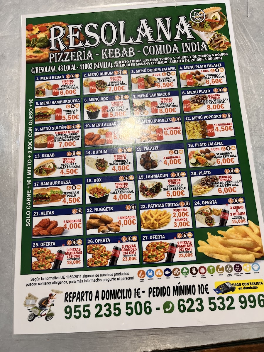 Pizzería Donner Kebab Resolana Photo Menu 5