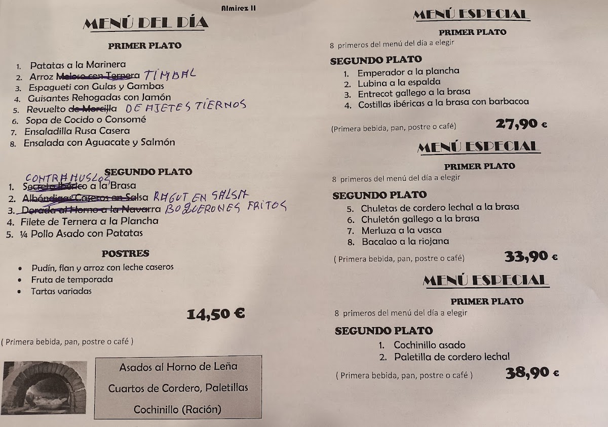 Restaurante El Almirez II Photo Menu 1