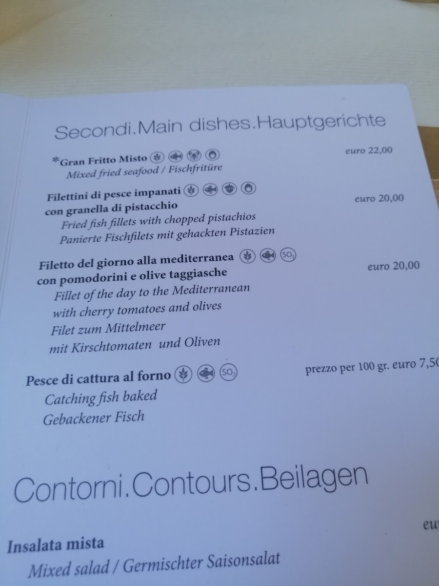 Alla Sorgente Photo Menu 2