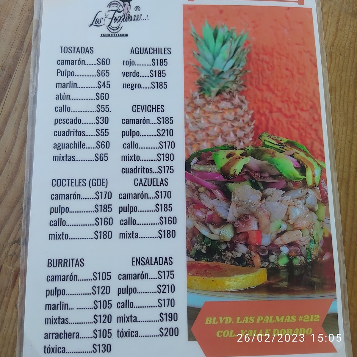 Mariscos y Burritas Los Tóxicosss Photo Menu 6