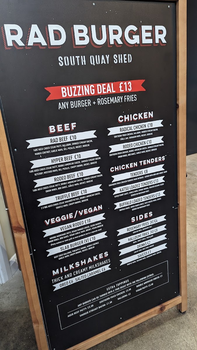 Rad Burger Photo Menu 2