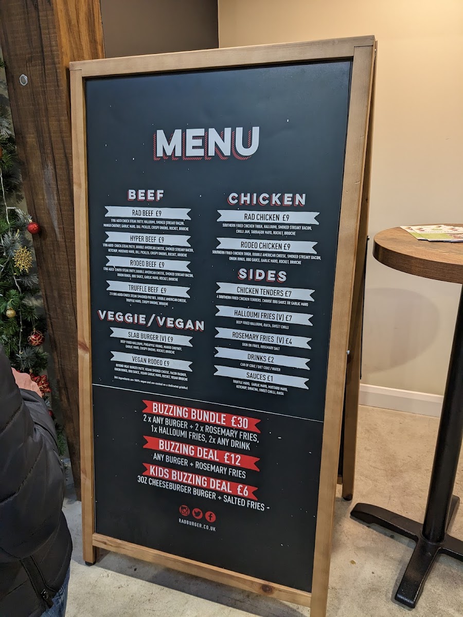 Rad Burger Photo Menu 3