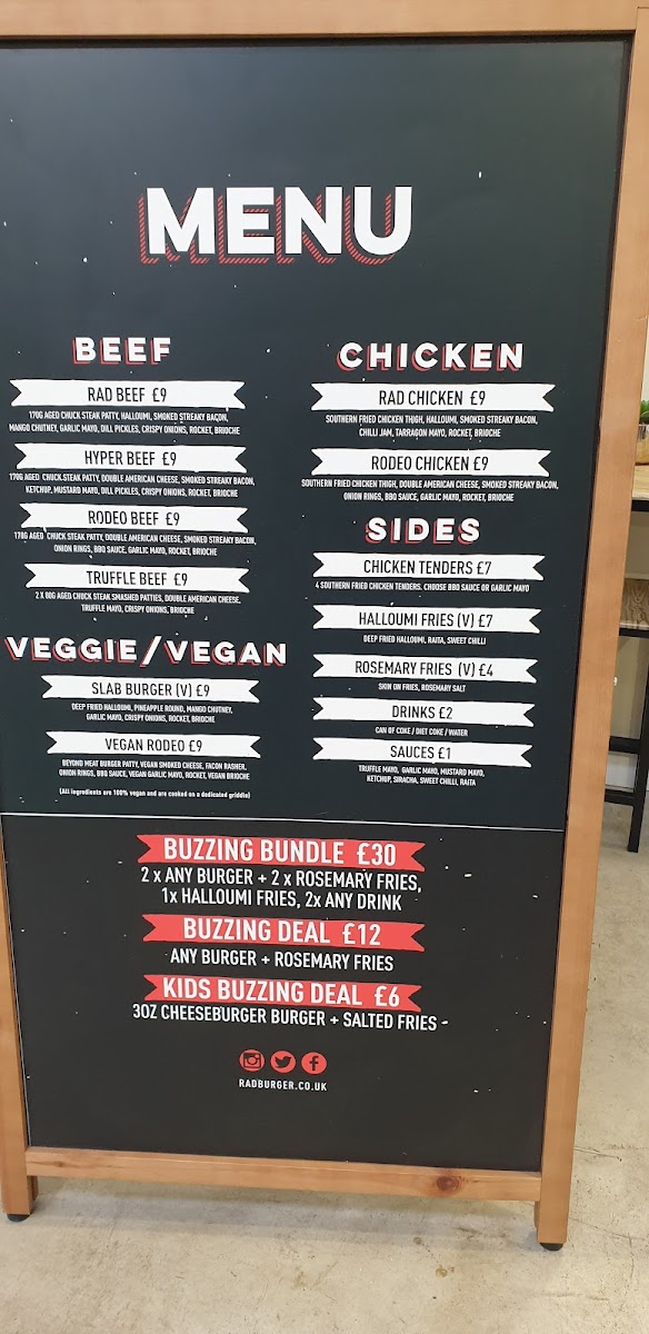 Rad Burger Photo Menu 5