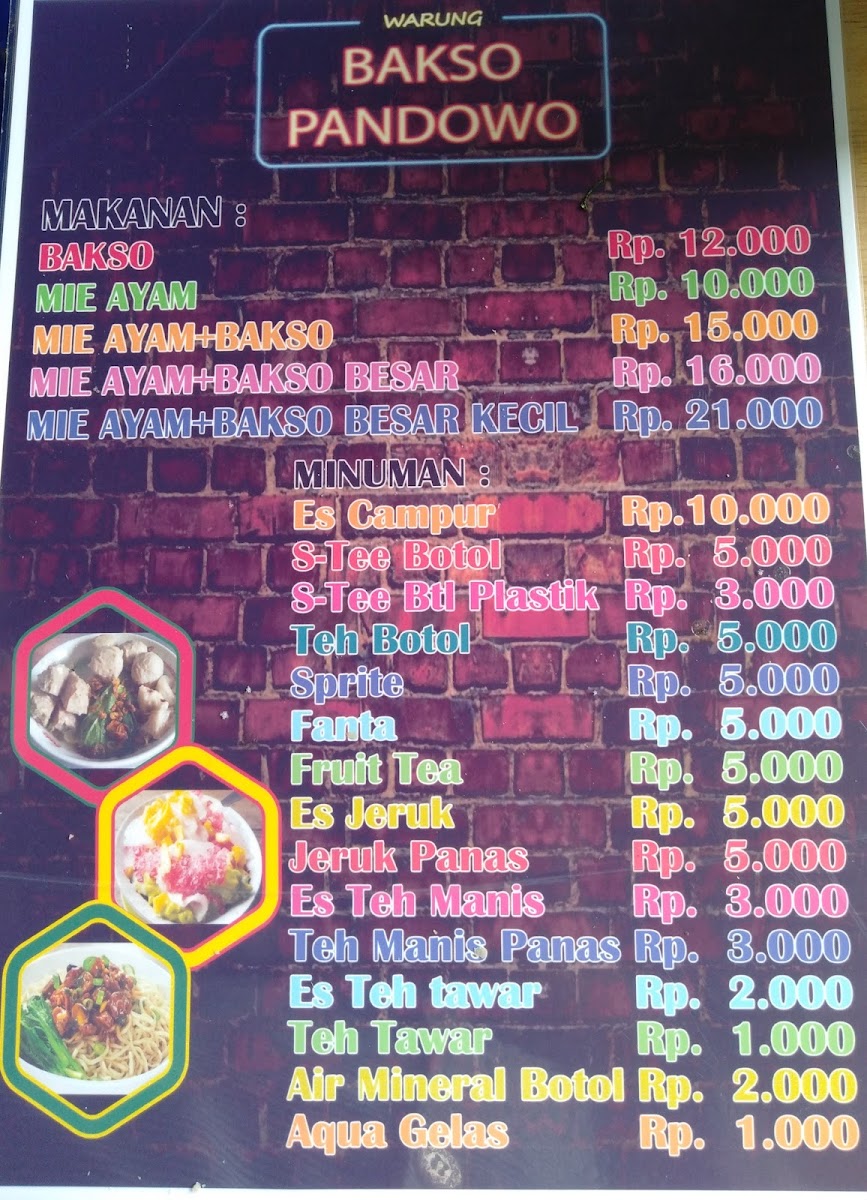 Bakso Pandowo Photo Menu 1