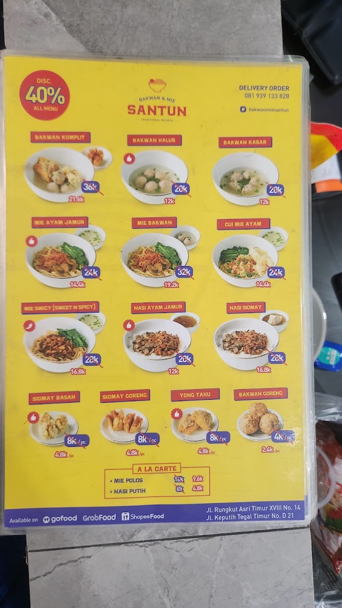 Bakwan & Mie Santun Rungkut Photo Menu 2