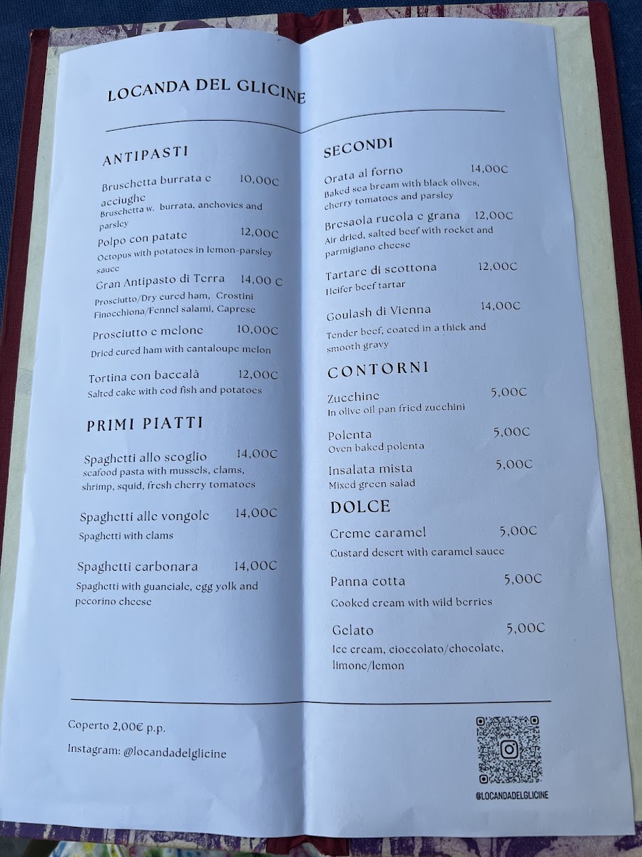 Ristorante Locanda del Glicine Photo Menu 1