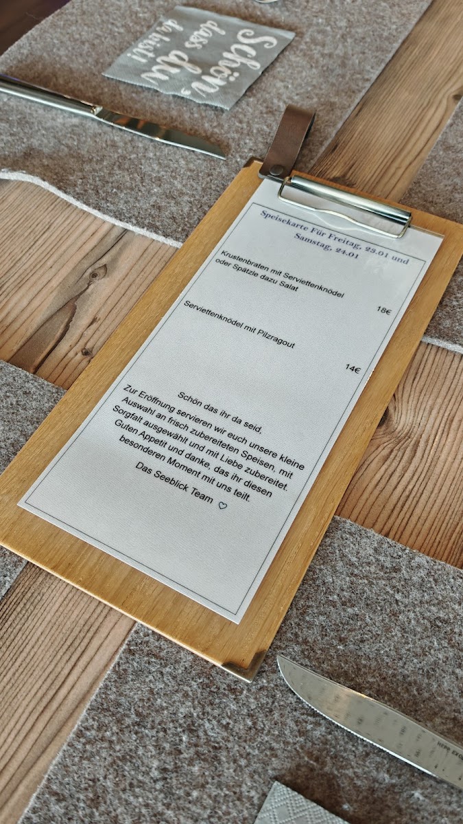 Seeblick Empfingen Photo Menu 10