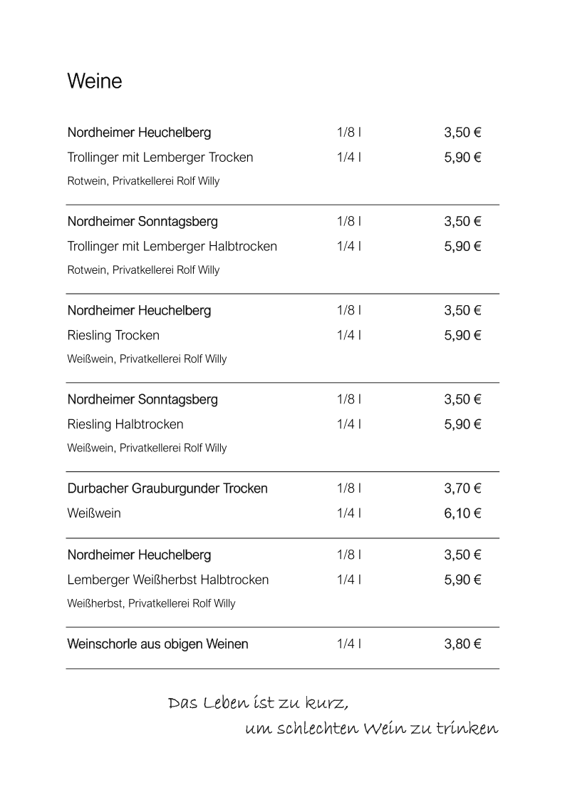 Seeblick Empfingen Photo Menu 5