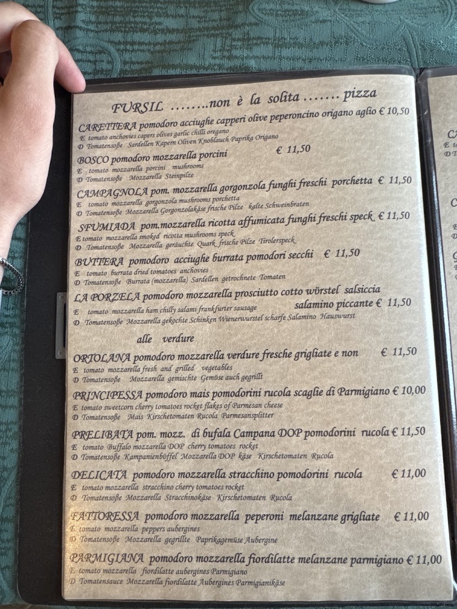 Pizzeria ristorante Fursil Photo Menu 10